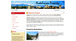 Desktop Screenshot of andalucianproperty.com